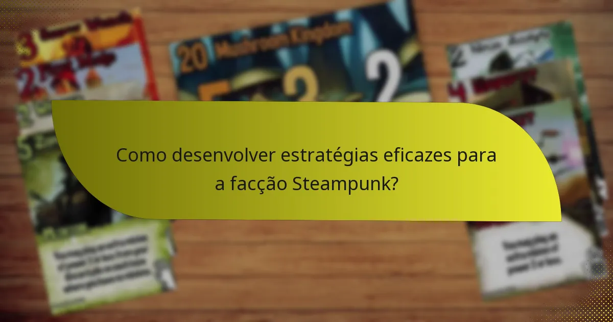 Quais são os pontos fortes da facção Steampunk?
